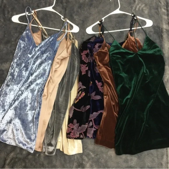 Cotton Candy LA Forrest Green Grinch Velvet Tank Dress - Picture 5 of 5